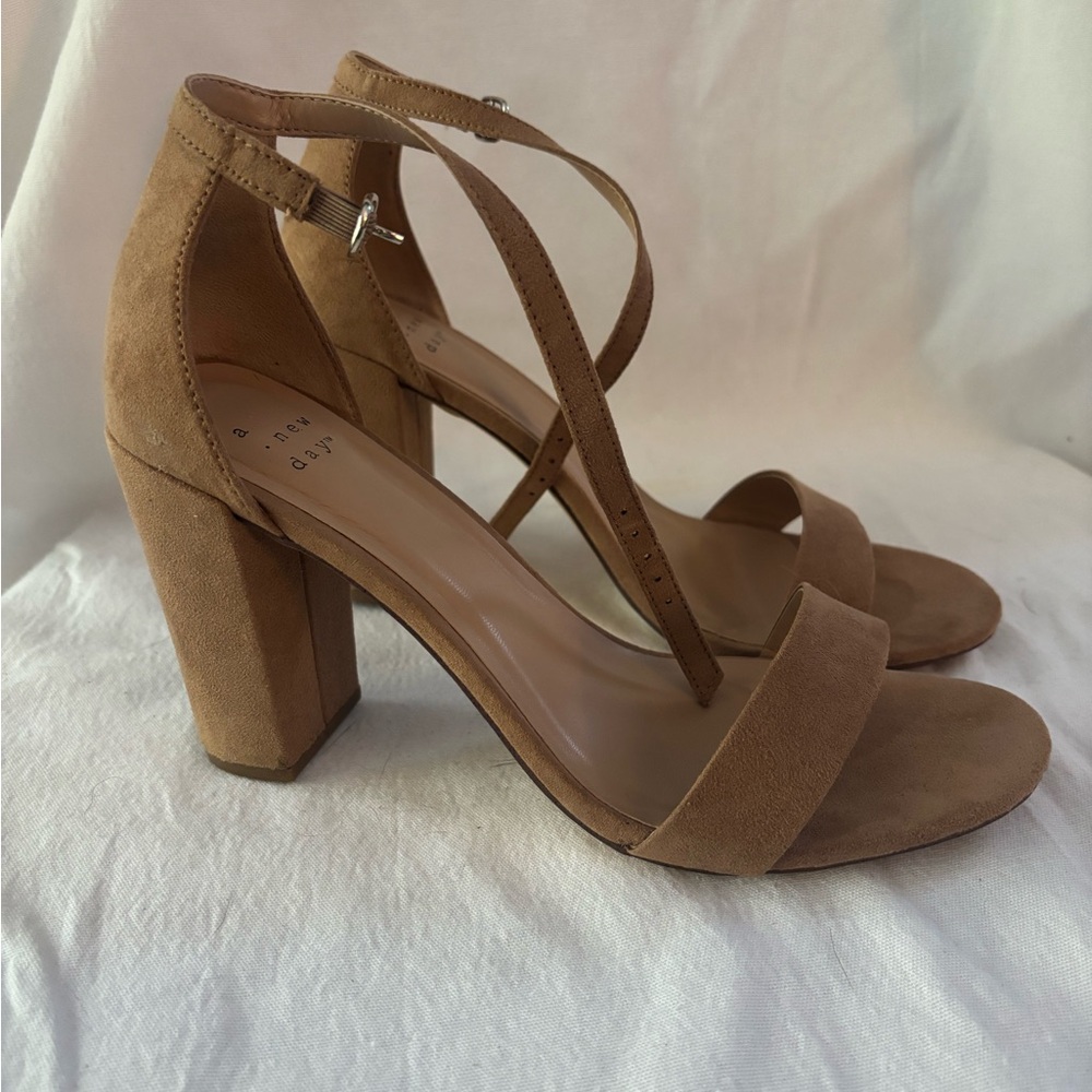 A New Day Beige Suede 3inch Heels